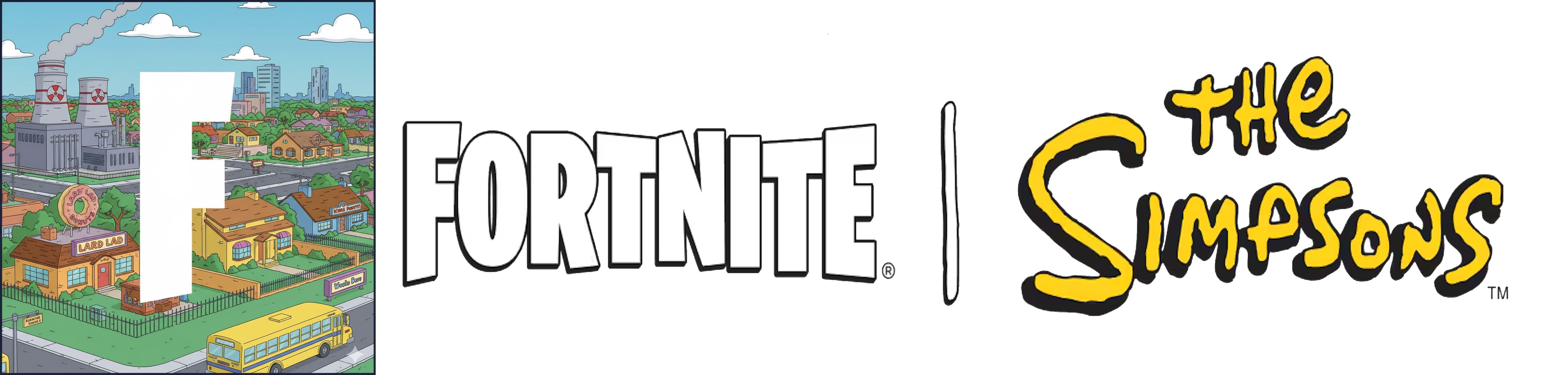 Logo Simpsons x Fortnite