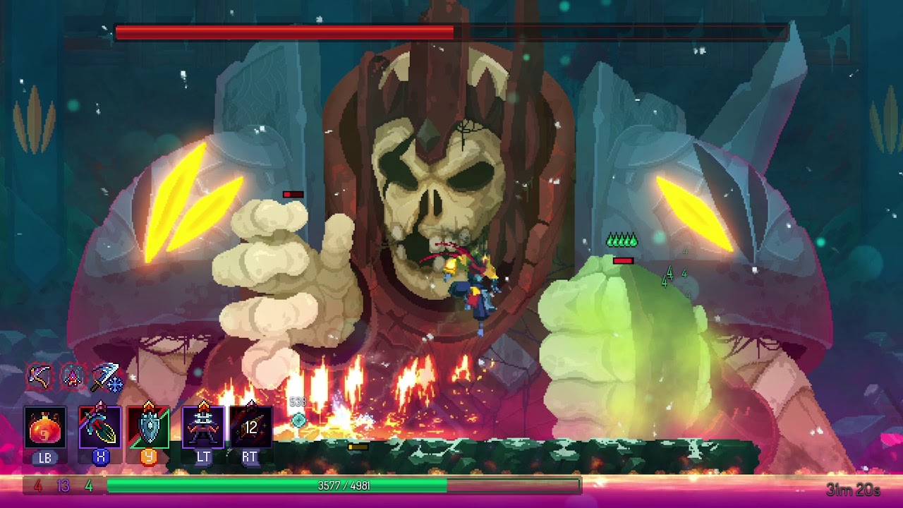 Combat de boss dans Dead Cells